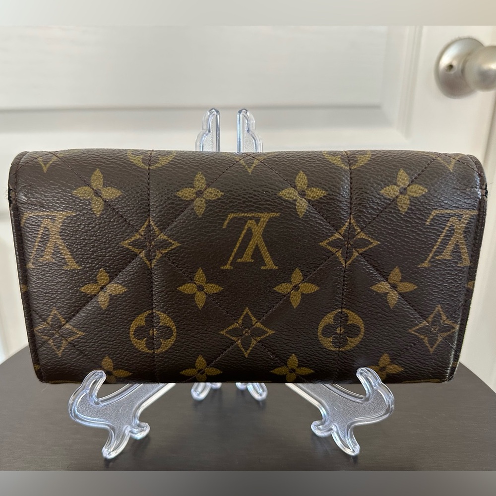 Louis Vuitton Monogram Etoile Portefeuille Sarah Wallet Dust Bag Box Authentic - Picture 4 of 14